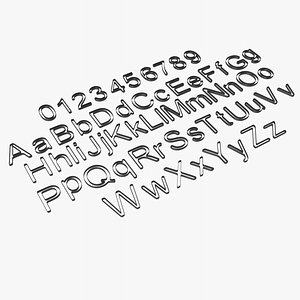 3D Alphabet plastic 3