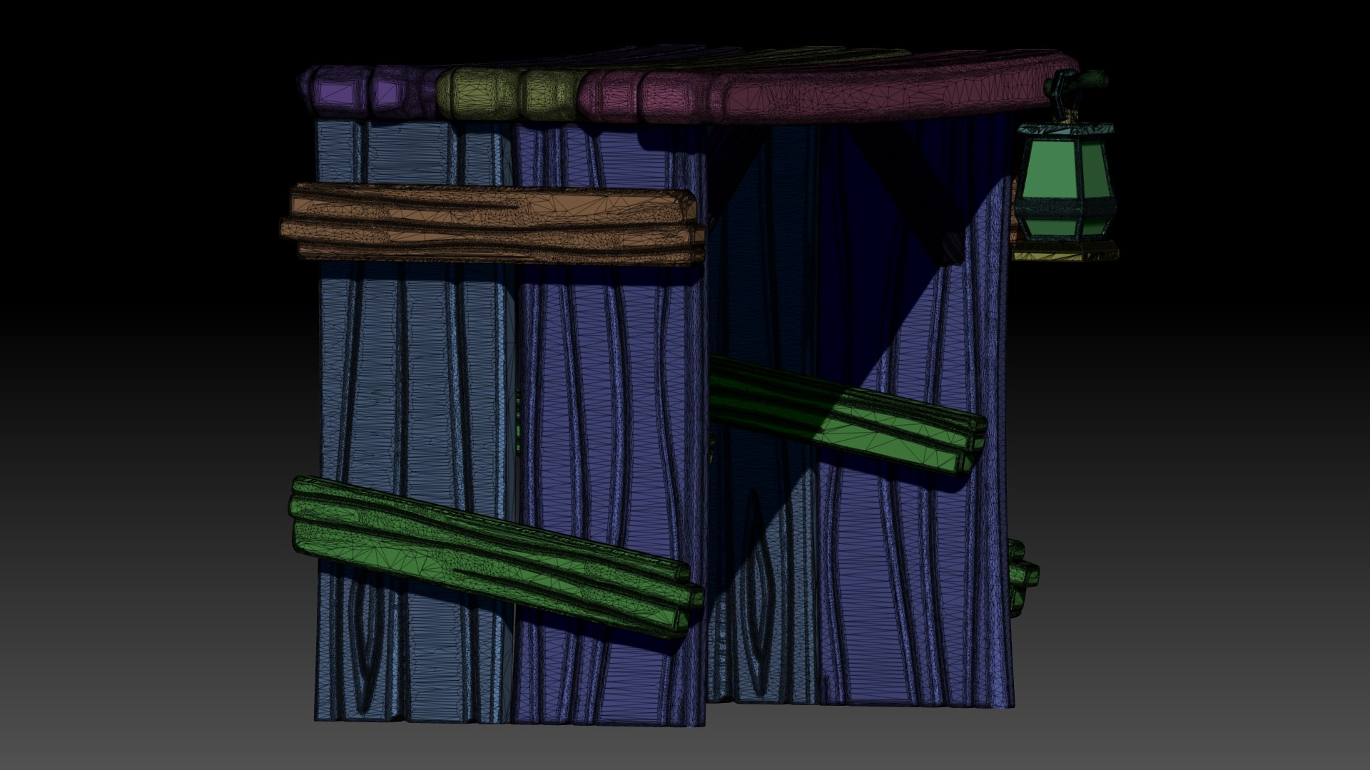 Stylized Wooden Gate 3D Model - TurboSquid 1707988