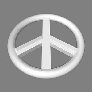 3dsmax peace symbol