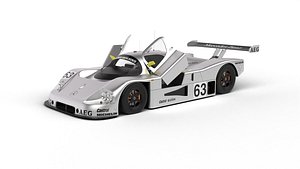 Mercedes Benz C9 1987 Sauber Racing HQ 3d model