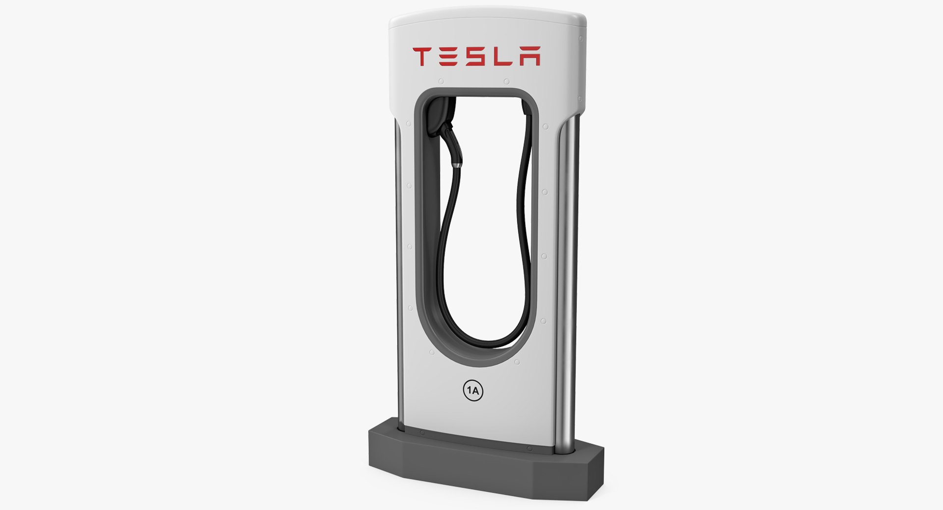 Tesla Charging Station 3D model preview