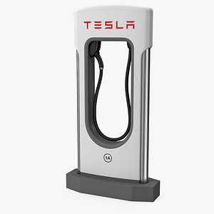 3D model tesla charging station
