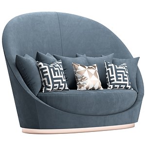3D Sofa Petalo