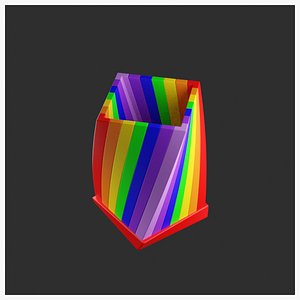 STL file Rainbow pencil holder 🌈・3D printable design to download・Cults