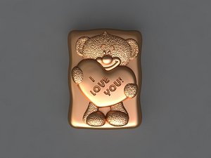 3D model bear mold hand