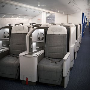 boeing 777 cabin 3D model