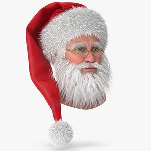 3D Santa Claus Head