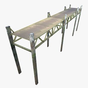 ready low-poly metal pier max
