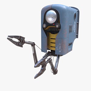 Sci-fi Repair Bot Drone Worker