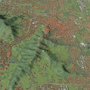 3D Bergamo Italy - city and urban model