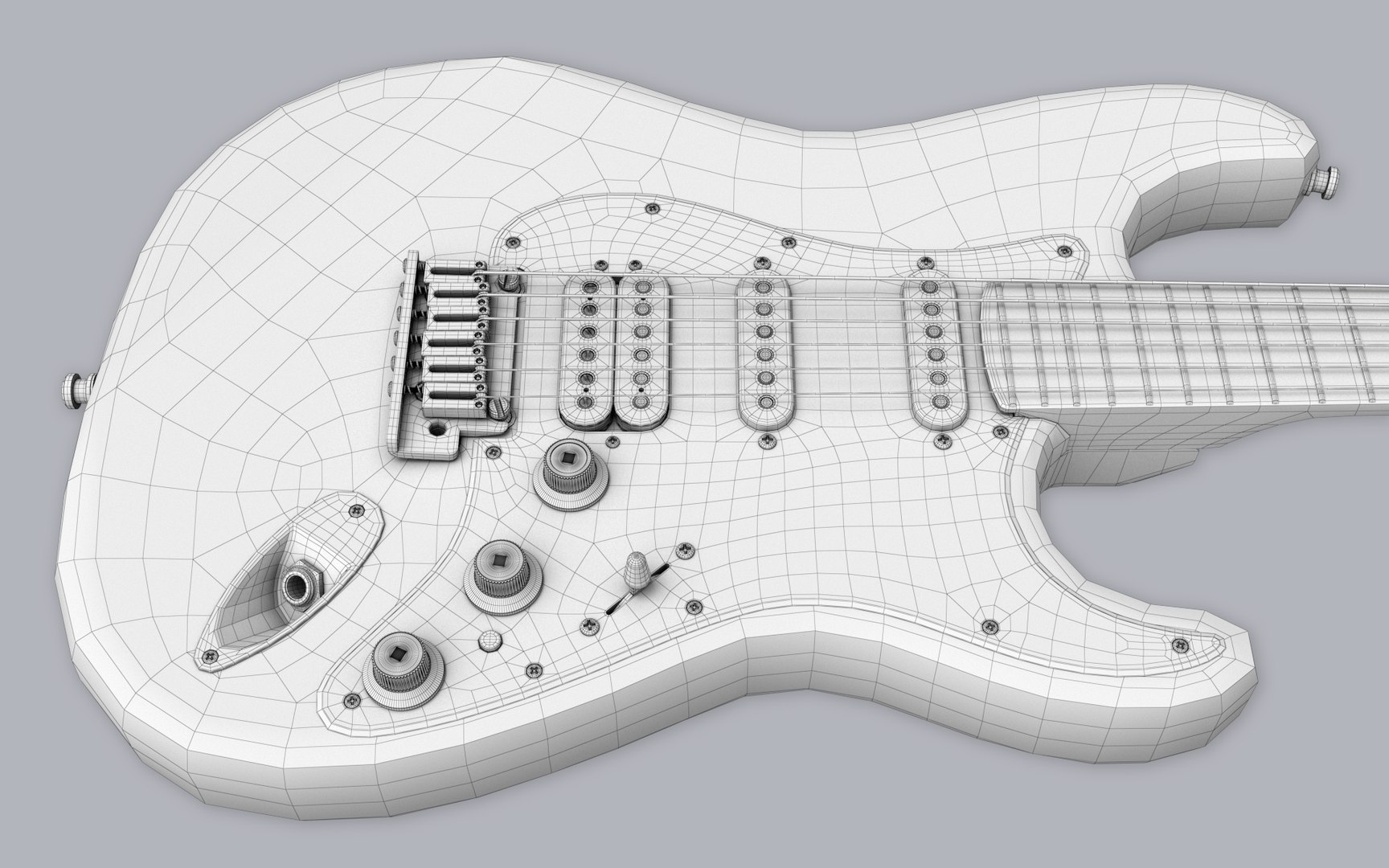 3D Model Fender Stratocaster Strat - TurboSquid 1369487