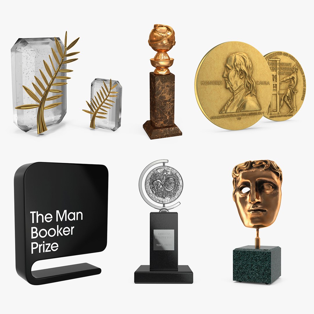 Awards and Prizes Collection 3D model preview