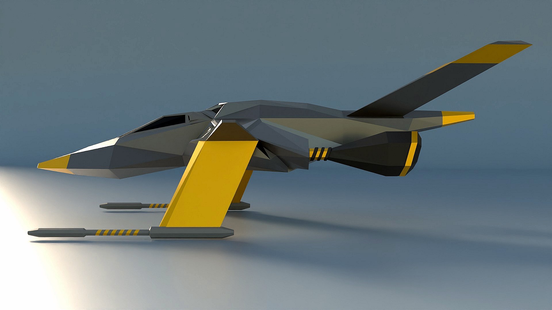 Lowpoly Space Kanga Roo Spaceship Concept 3D Model - TurboSquid 2439637