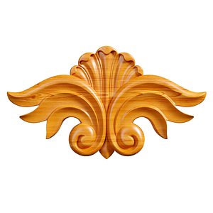 3D model Decor Molding wood 130x73mm