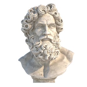 3D Zues head bust model