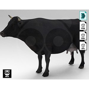 3D model Black Cow