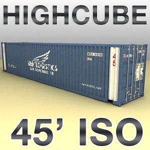 ISO shipping container 45 feet highcube