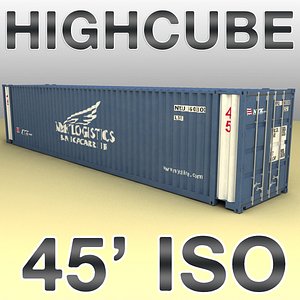 ISO shipping container 45 feet highcube