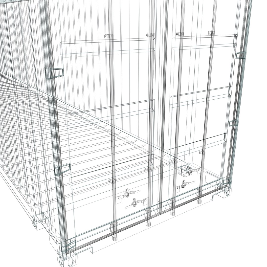 3d Max 45 Feet Highcube Container Cargo