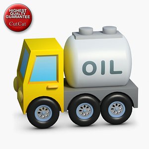 3d model construction icons 09 fuel truck