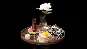 Breakfast In Bed 3D model