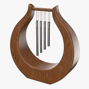 wind chime lyre 3D model