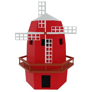 3D Cartoon Wind Mill