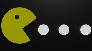 3D model Pac-Man Game Board
