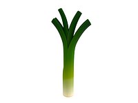 Cartoon Leek