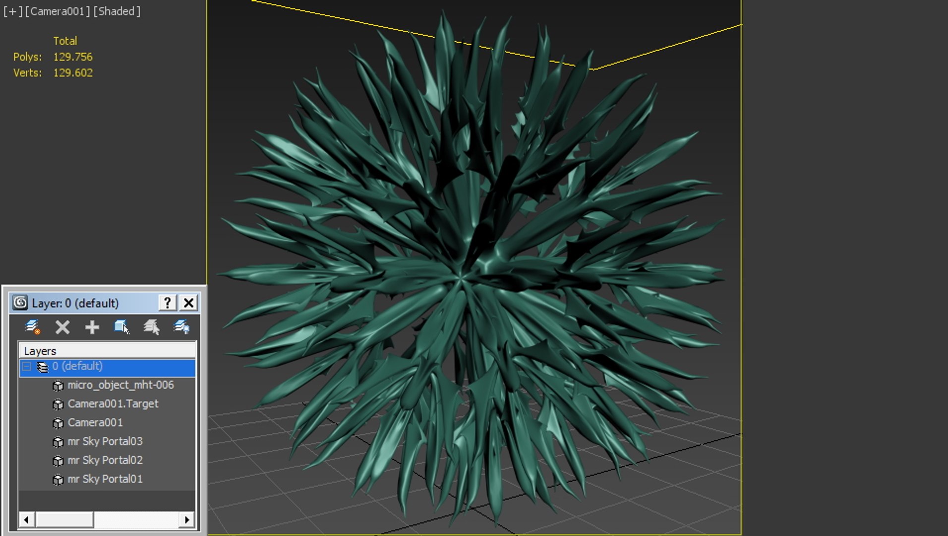 3d model of micro object mht
