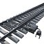 RAILROAD TRACK set N2 3D model