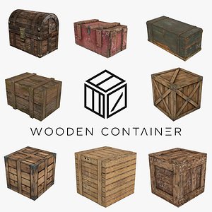 3D wooden containers