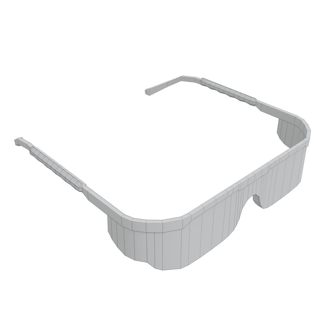 3D Model Goggles Vision Low Poly - TurboSquid 2164656