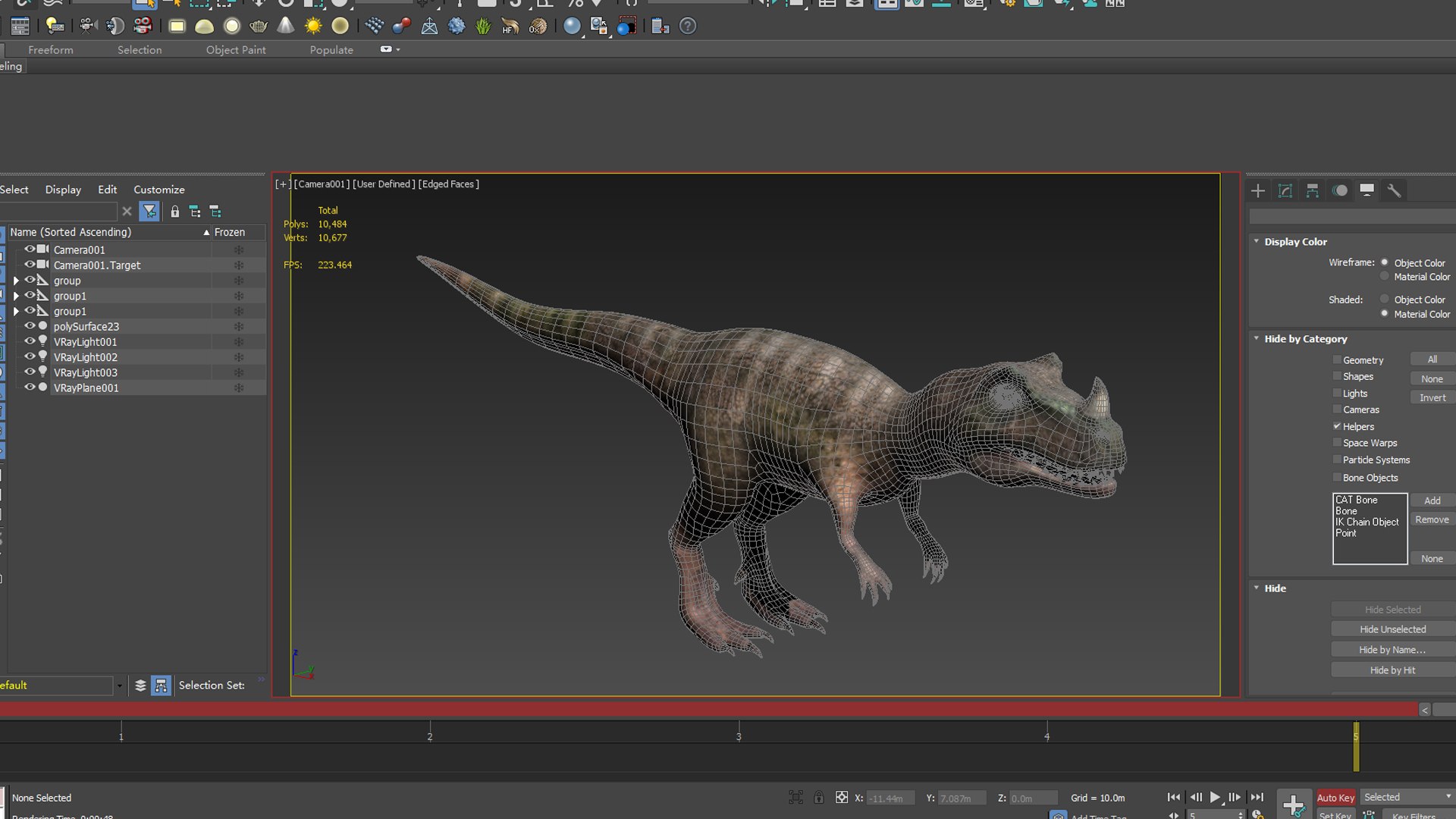 Ceratosaurus Beast Dragon Jurassic Dinosaurs Poseable Wild 3D Model ...