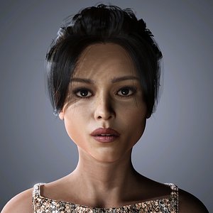 3D Jenna Ortega Character 3D Model Low-poly model