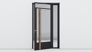 3D Aluminium door 255 model