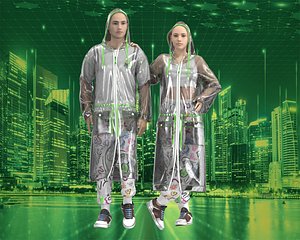 Unisex transparency  Hoodie with Jogger 3D model