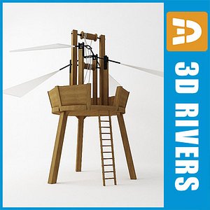 Leonardo da Vinci flying machine 01 by 3DRivers