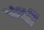 Puente SCI-FI modular lowpoly y highpoly con escalón