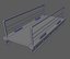 Puente SCI-FI modular lowpoly y highpoly con escalón