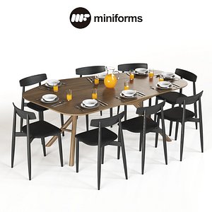 3D table miniforms otto chair