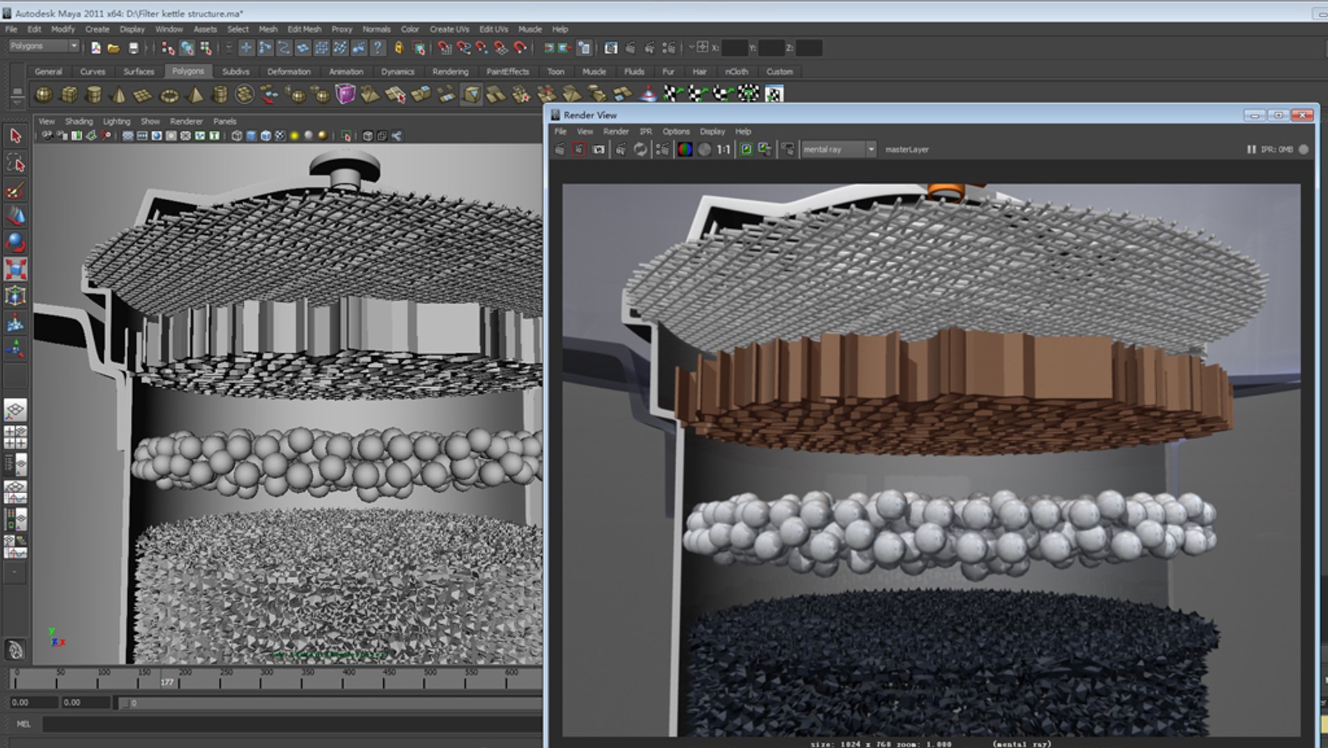 3d Filter Kettle Structure