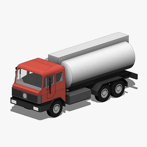 3D Tanker Truck - Revit Family model