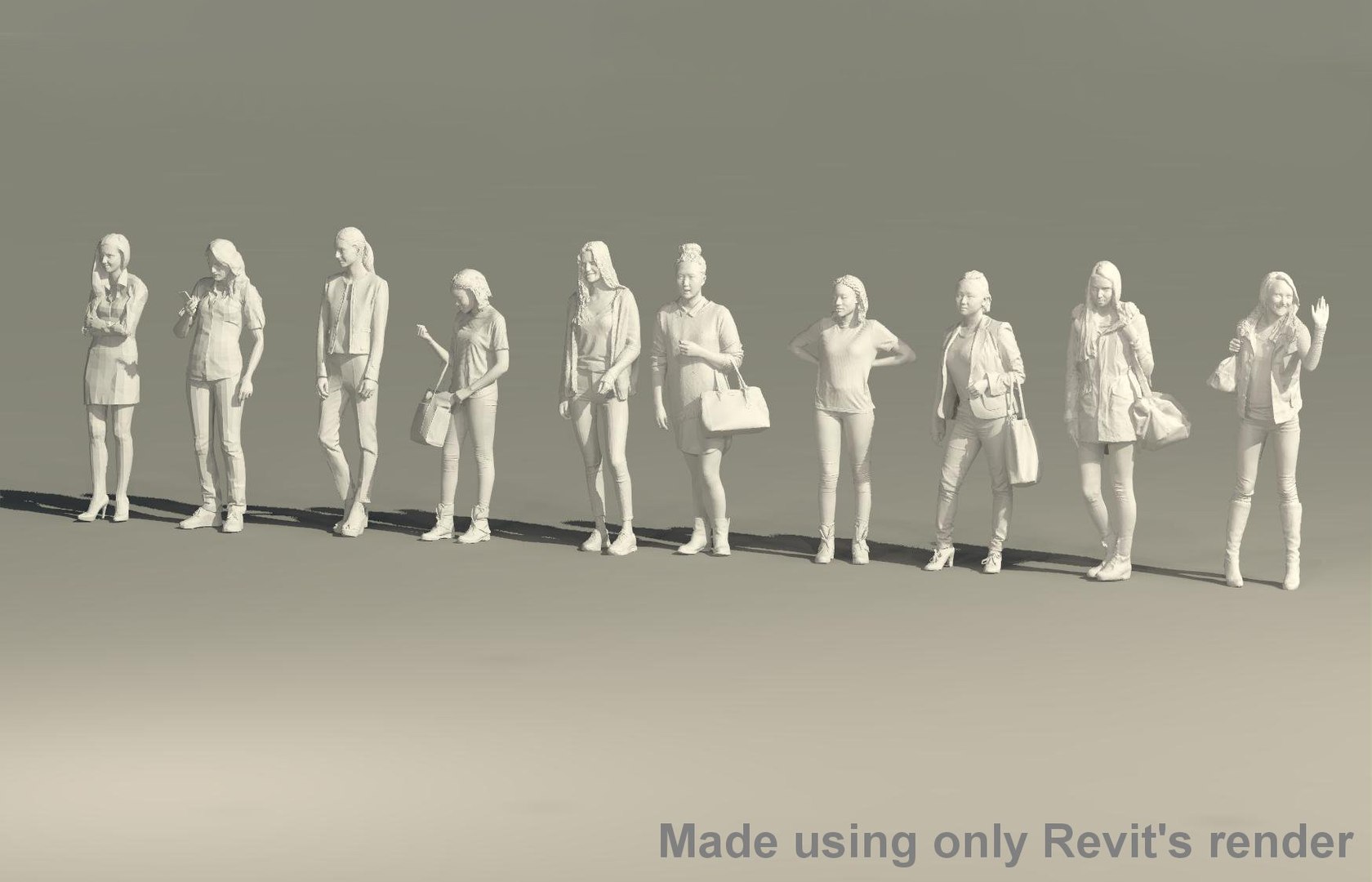 3D People - Adult Standing Still - Woman Model - TurboSquid 1772878