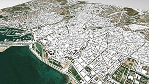 Cityscape Palma de Mallorca Spanish island of Mallorca 3D model