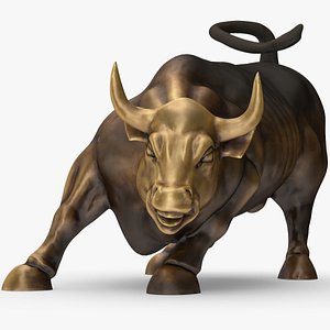 Wall Street Bull PBR Scan Vray