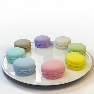 3d model macaron 008