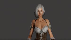 3D model Warrior 1 Game Character Low-poly 3D model