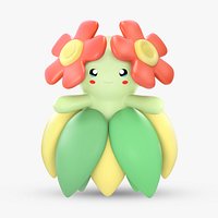 Pokemon Bellossom Low-poly