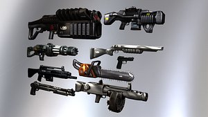 3D Experimental Arsenal   Sci Fi Weapon Pack